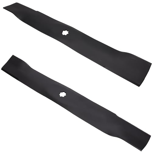 Jeu de 2 lames de 54 cm pour John Deere AM137331 AM140974 X300R X305R M156558 M156559
