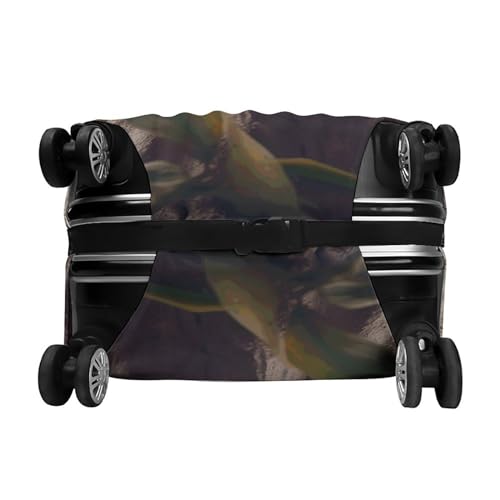 Yellow And White Python Luggage Covers Tsa Approved Suitcase Cover Elastic Washable Luggage Sleeve Carry on Cover Protector Anti-Scratch Suitcase Protector Fits 19-30 Inch Case(XL) 6