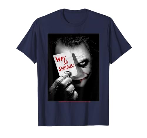 Image of Why So Serious Joker Card Dark Knight Quote T-Shirt