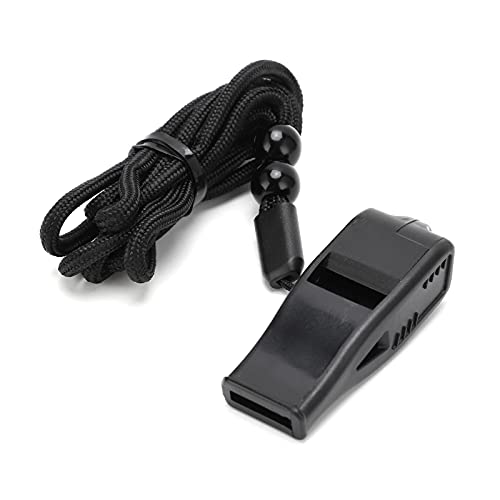 Silbato para árbitro profesional de resina ABS negro miniatura 1