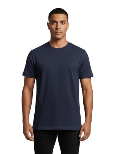 Image of Dollar Easy Fit Cotton Blend Pack of 1 Solid Men's Round Neck T-Shirt