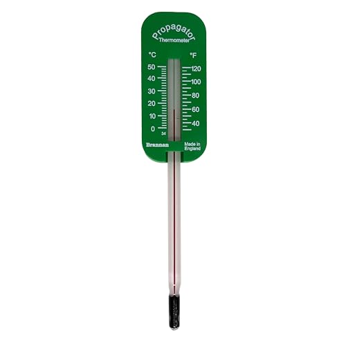 Thermomètre de sol de jardin - Accessoire idéal pour la serre pour mesurer la température du sol du propagateur pour planter et semer des graines et des...