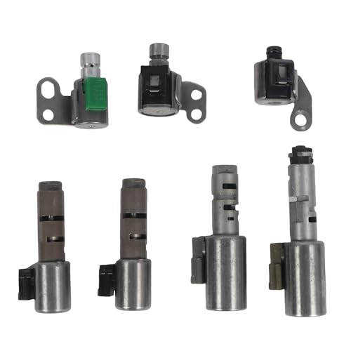 Kessocco 7pcs A750E A750F Transmission Solenoid Kit Replacement for 2000-2011 Toyota Tundra 4Runner Sequoia FJ Cruiser Land Cruiser 5-Speed Automatic Transmissions