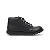 Kickers Junior Unisex Vegan Kick Hi Classic Ankle Boots with Zip | Plant Based Material | Extra Comfortable | Added Durability | Premium Quality, Vegan Black, 13 UK Child #1