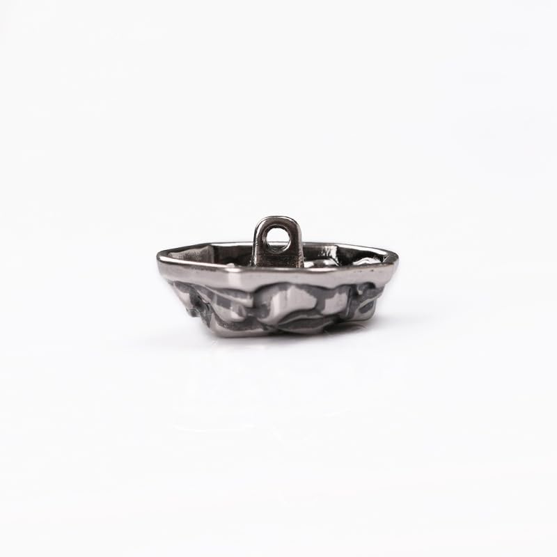 Metalowe guziki do płaszczy, 20 szt. Guzików z trzonkiem, Fashionfor ubrania, swetry rozpinane, płaszcze, projekty rękodzielnicze(Vintage silver,20 mm)