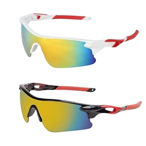 TENFORD New Hot UV Anti-Glare Glasses Unisex Sunglasses for Outdoor Sports Eyewear Multicolored Combo