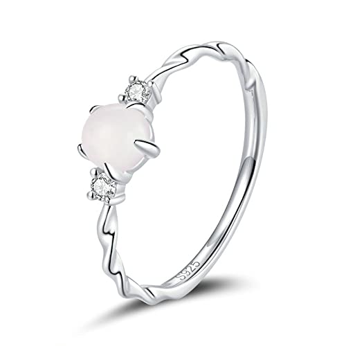 Bague en Pierre de Lune pour Femmes bijoux fins empilables