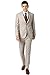 Peter England Men's Polyester Blend Three Piece Suit-Dress Set (PIS3ONSFE81762_Beige_40)