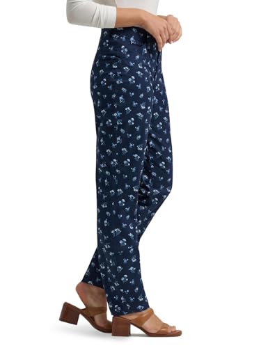 Lee Women's Legendary Chino Pant, Mood Indigo Floral, 8 Short - image 2