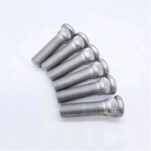 �z�C�[���i�b�g�̃��b�N Compatible With For Compass For Journey For Dodge �z�C�[���n�u�X�v���C���{���g 6�Z�b�g �l�W M12x1.5 �X�v���C���a 14.2mm ���� 53mm