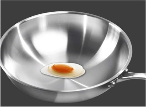 Wok de acero inoxidable con tapa de vidrio templado miniatura 5