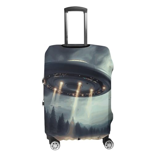 Carry on Luggage Cover UFO Landing Suitcase Covers for Luggages Tsa Approved Travel Luggage Sleeve Protector Elastic Suitcase Protector Anti-Scratch Washable Fits 19-30 Inch Case -S4