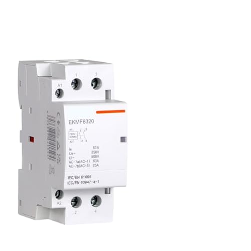 Contacteur modulaire AC monophasé 220v à deux contacts ouverts pour chauffe-eau