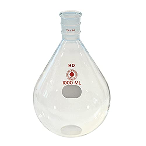 Flasque évaporateur rotatif en poire avec joint 24/40 de 50 ml
