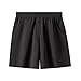 Boys Fashion Cotton Pants Casual Elastic Waistband Short with Pockets Summer Lightweight Active Shorts Size 3-13T Black Size 11-12