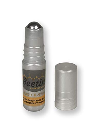 Green Esthetics Complete Night and Day Eye and Face Serum, 5ml Roller Applicator - Bee Venom, Retinol, Peptide, Hyaluronic Acid, Vitamin C, Wrinkles, Fine Lines, Skin Firming