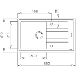Fregadero Teka Tegranite Fregadero Teka Tegranite Stone 1C 1E Auto Color Carbon Ref 115330022 Mueble De 50 Cm Reversible