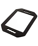 OMWAH Large Hand Rectangular Double Handle Hand held Foam Cushion Mirror with Handle Hair Salon Equipment Hairstylist and Barber Accessories