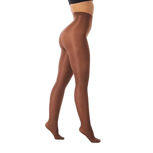 Image of Frola Shaping Tights for Women 70D Shimmery Pantyhose for Dance Ballet Glitter Socks