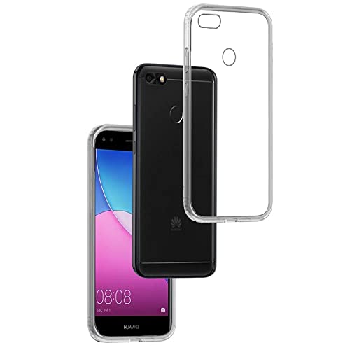 REY - Funda Carcasa Gel Transparente para Huawei P9 Lite Mini, Ultra Fina 0,33mm, Silicona TPU de Alta Resistencia y Flexibilidad