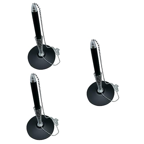 Bolígrafo de oficina metálico y elegante para encimera de recepción en color negro