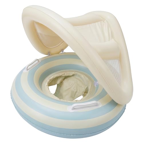 Flotteur pour bébé avec auvent pare-soleil amovible pour piscine de 0-4 ans