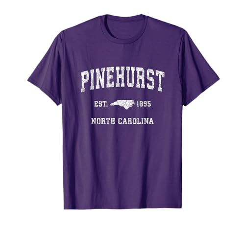 Pinehurst NC Vintage Athletic T-Shirt
