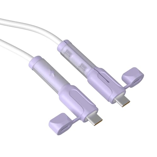 YiNLuax Lot de 2 protections de câble de charge USB C en silicone robuste pour téléphone