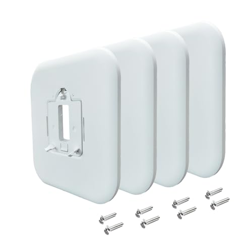 ARYEIELLSOW THP2400A1080 Large Cover Plate & Electrical Box Adaptor for T-Series Thermostats, White (4) by ARYEIELLSOW - Image 2