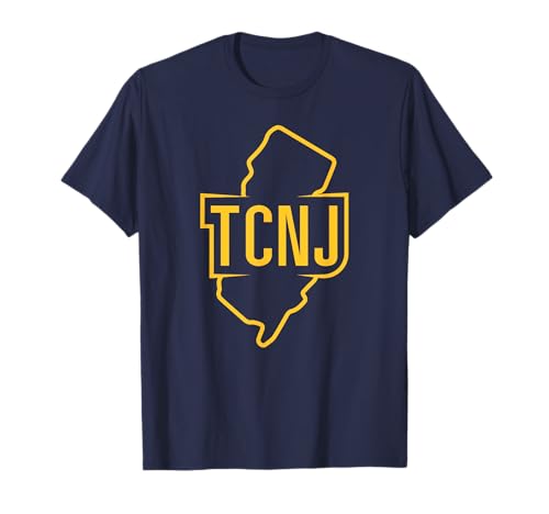 The College of New Jersey TCNJ State Outline Logo Camiseta