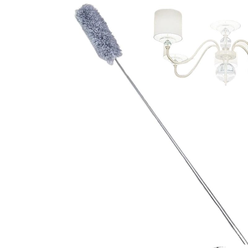 Plumeros Extensibles para La Limpieza 2,8 M Multifuncional retráctil Mango Largo Plumero eliminación de Polvo electrostático(2.8m 3PCS clothA)