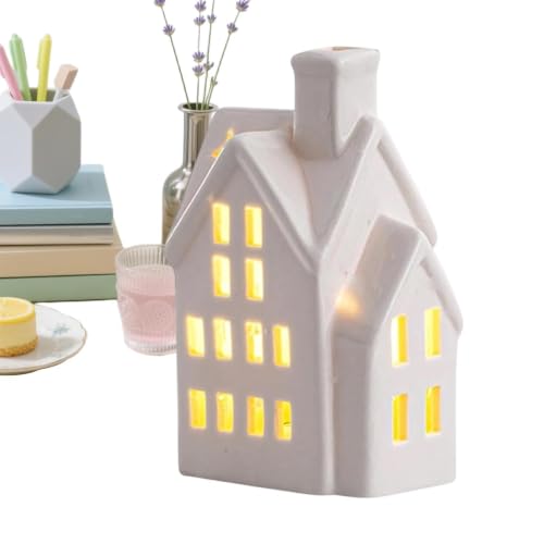 Casas navideñas de cerámica con luz, el detalle ideal para regalar en estas fiestas 2