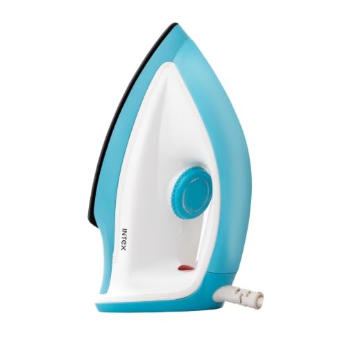 Image of Intex Glidex Ease Dry Iron 1000W | Non-Stick Soleplate | Adjustable Temperature Control | Shock Proof Lightweight Dry Iron | Thermal Protection | Fast & Smooth Ironing for Home Use | 2 Year Warranty