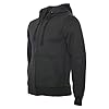 ROCK-IT Apparel man zipped hoodie heavy blend hooded fleece sweater Jacket sweatshirt mens hoody in color black-Large #3