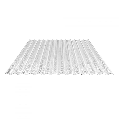 Preisvergleich Produktbild Lichtplatte / Wellplatte / Lichtwellplatte / Profil 76 / 18 / Material Polycarbonat / Breite 1045 mm / Stärke 2,8 mm / Farbe Glasklar / Wabenstruktur