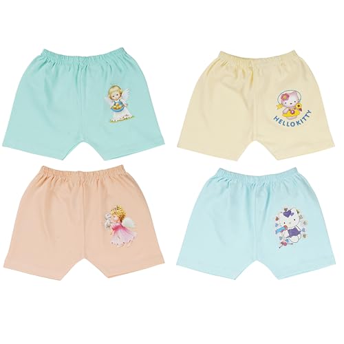 Image of New Born Baby Girls and Boys Hosiery Cotton Shorts| Infant| Regular Fit| Half Pants