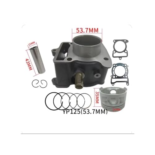 Kit gros alésage 53,7 mm pour optimiser la compression du moteur YP125