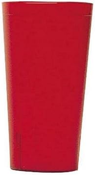 Cambro 2000P2156 Colorware Tumbler, 22 Ounce, 6-1/2" H, SAN, Ruby Red, 24-units
