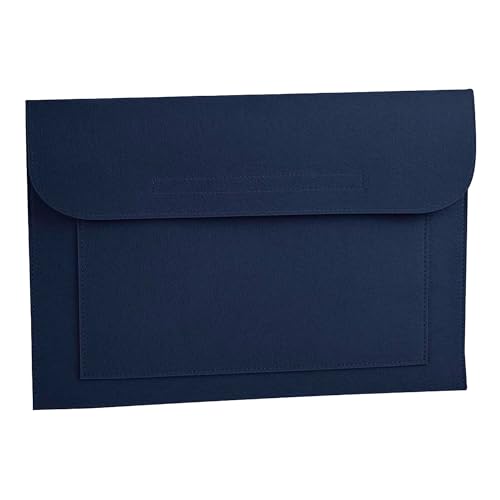 Image of BagBase BG726 Felt Laptop/Document Slip - For Laptops up to 15.6" - Holds A4 Folders - 100% Polyester Felt - Laptop Sleeve - Navy