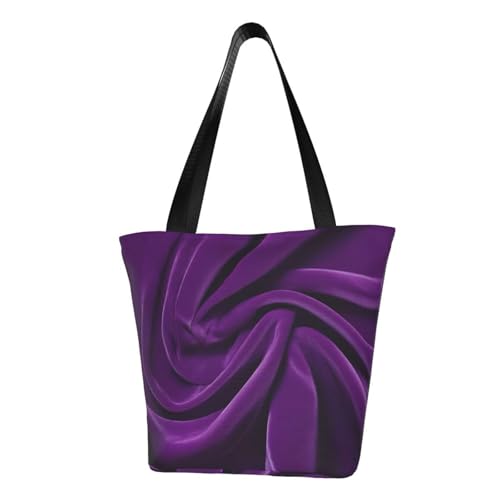 Purple velvet 03 Print Comfortable Shoulder Bag Summer HandbagTravel Beach Work Daily Use Versatile Carry