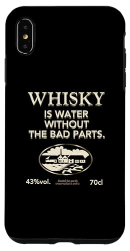Whisky Is Water Without The Bad Parts - The Original Whisky �X�}�z�P�[�X iPhone XS Max �p