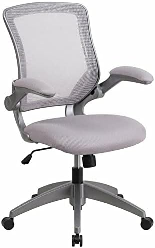 Office Chair Mesh Swivel Office Chair in Gray Desk Chair Gaming Chair