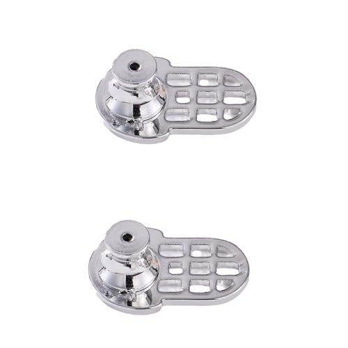 Reinforced Earring Lock Backs Prevents Droop Mixed Gold Silver Metal Backings