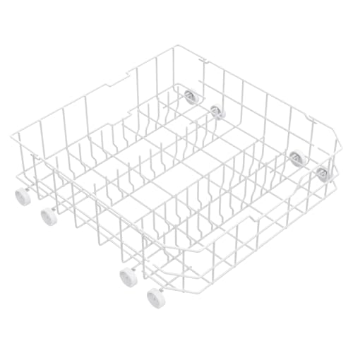 Image of UPGRADED WD28X10384 Lower Rack for GE Dishwasher Rack Replacement Parts,WD28X10384 WD28X10309 WD28X10166 WD28X10165 GLD5660N00SS GLD4560R00SS General Electric GE Dishwasher Bottom Rack Part with Wheel