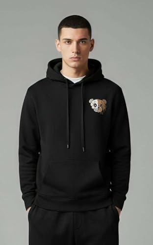 Image of Meut Men's Cotton Blend Hoodie | Stylish & Warm Sweatshirt for Gym, Running, Travel & Winter Wear | Comfortable Hooded Pullover for Everyday Use