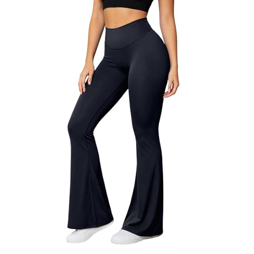 Pantalon de yoga haut de gamme évasé et opaque vêtement de fitness doux