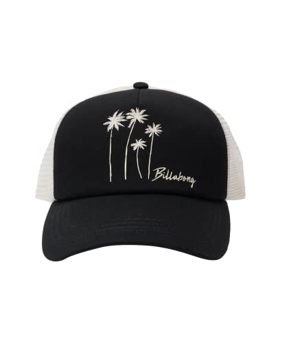 Billabong Womens Across Waves Adjustable Trucker Hat Baseball Cap, Black, One Size Us #TOP1
