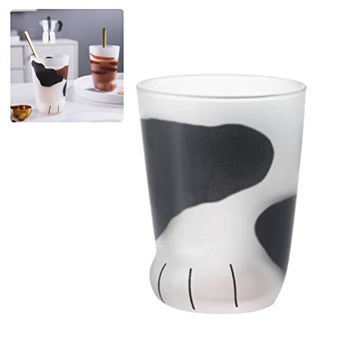 cat paw Cup cat paw Glass cat paw Cups 1 Pcs Cute Cat Paws Glass Tiger Paws Mug Office Coffee Mug Breakfast Milk Glass Cup Gift (c)