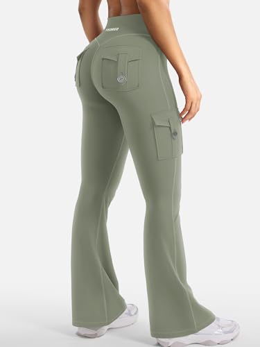 Image of YEOREO CoreFlex Women Workout Flare Leggings