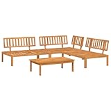 vidaXL Salon Palette de Jardin 4 pcs Bois d'acacia Massif, Ensemble de canapés de Jardin, canapé de Jardin, canapé sectionnel